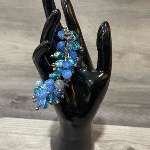 Vintage Blue Beaded Bracelet